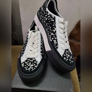 New In Box $275 Rag & Bone RB Army Leather Sneakers In Bkl/Wth Size: 36 (US 6)